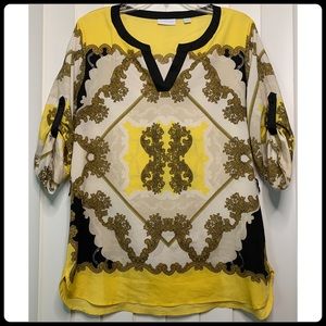 NY&CO 3/4 Sleeve Blouse - Yellow